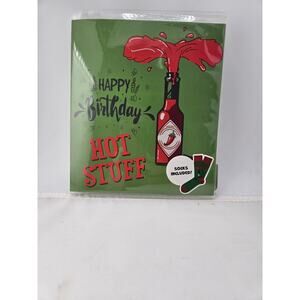 Birthday With Socks "Hot Stuff" By Two Left Feet NEW